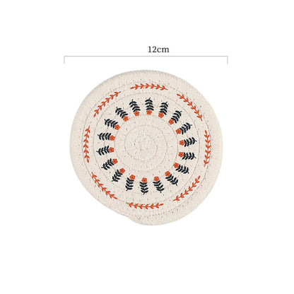 Lighteme Floral Cotton Linen Woven Placemat