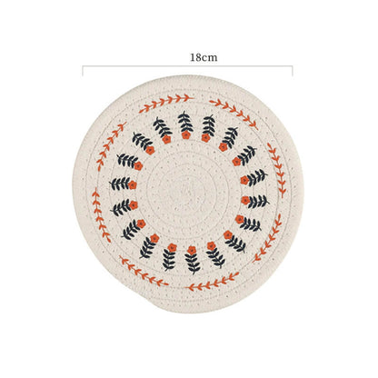 Lighteme Floral Cotton Linen Woven Placemat