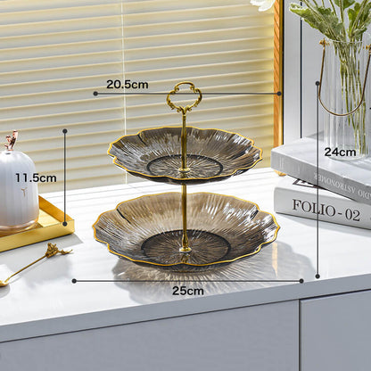 Lighteme Flower-Shaped Multi-Layer Dessert Stand