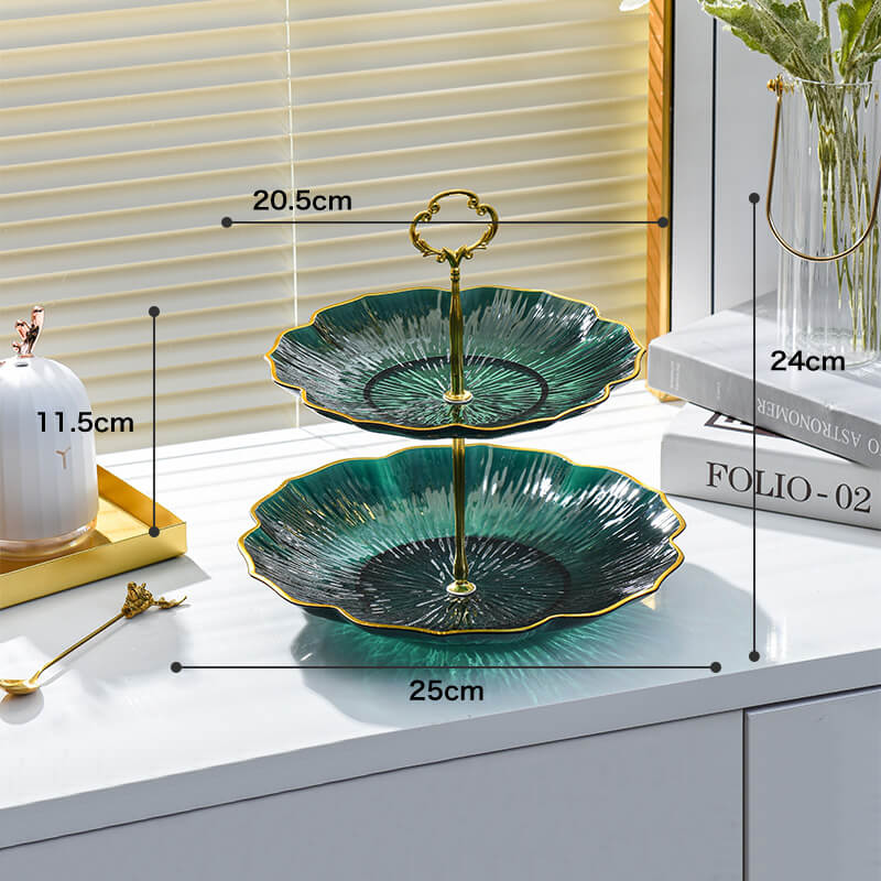 Lighteme Flower-Shaped Multi-Layer Dessert Stand