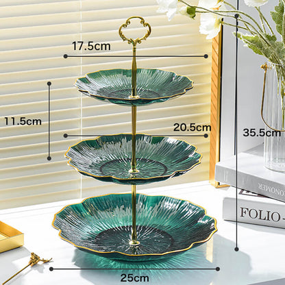 Lighteme Flower-Shaped Multi-Layer Dessert Stand