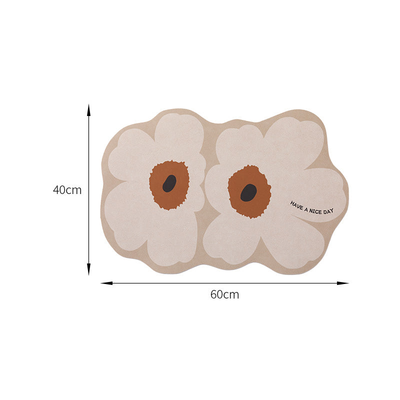 Tapis de bain Lighteme Flower Diatom Mud