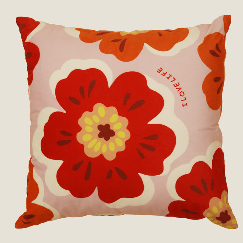 Lighteme Flower Pattern Throw Pillow Cover