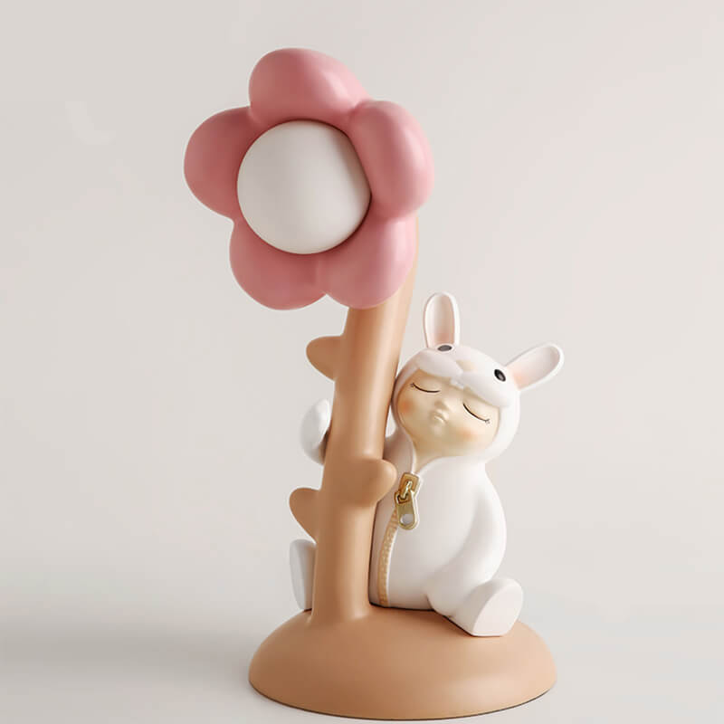 Lampe de table en résine Lighteme Flower Rabbit