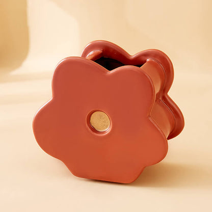 Lighteme Spring Flower Shape Ceramic Vase