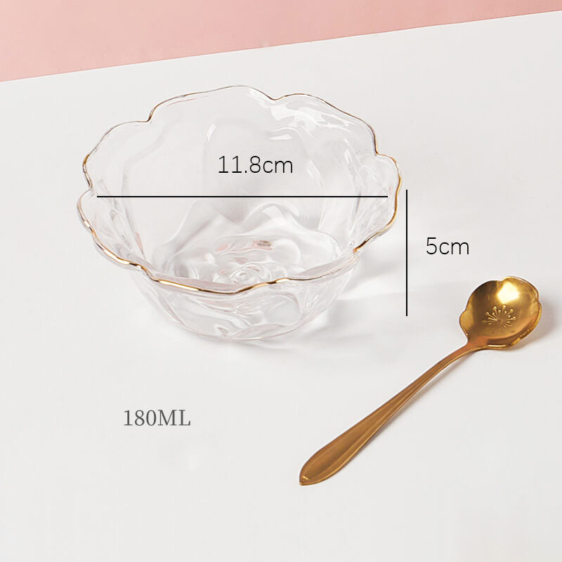 Lighteme Flower Shaped Glass Bowl
