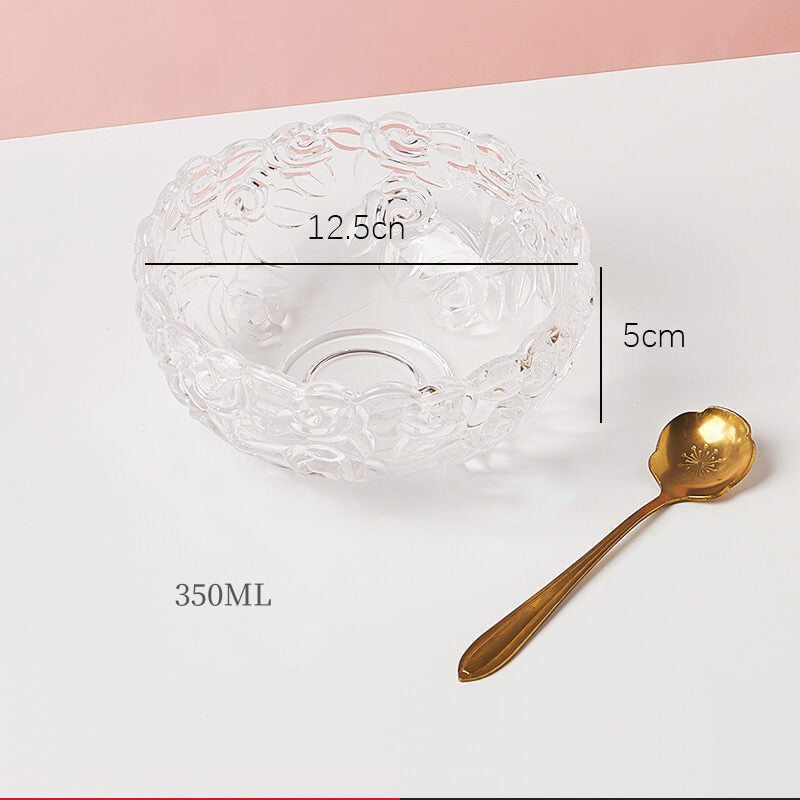 Lighteme Flower Shaped Glass Bowl