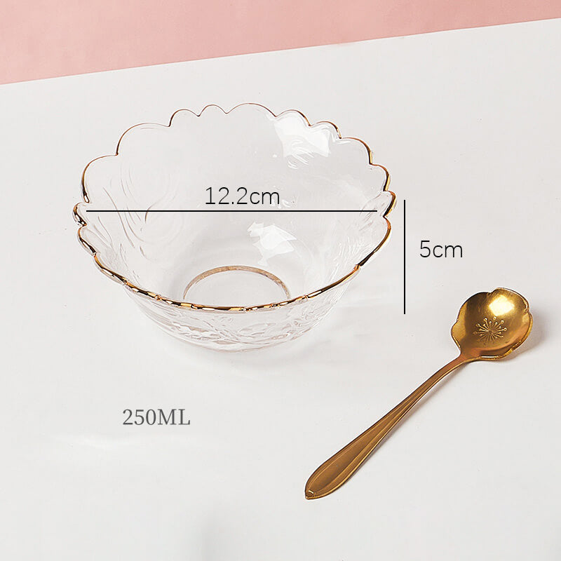 Lighteme Flower Shaped Glass Bowl