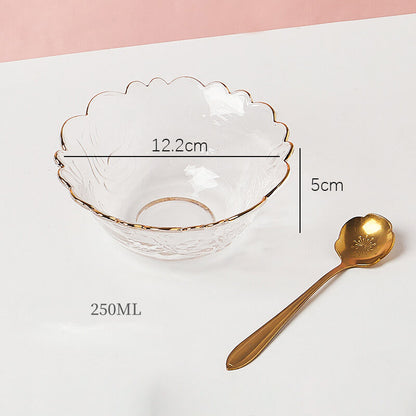 Lighteme Flower Shaped Glass Bowl