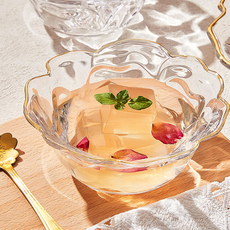 Lighteme Flower Shaped Glass Bowl