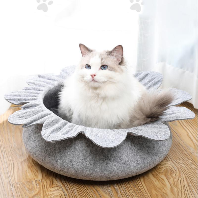 Lighteme Flower Felt Cloth Anti-wrinkle Cat Nest (3 colors)
