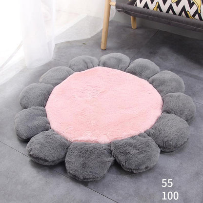 Lighteme  Flower Shape Fine Plush Pet Mat Pad (3 colors & 2 sizes)