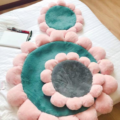 Lighteme  Flower Shape Fine Plush Pet Mat Pad (3 colors & 2 sizes)
