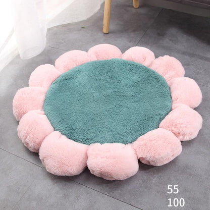 Lighteme  Flower Shape Fine Plush Pet Mat Pad (3 colors & 2 sizes)