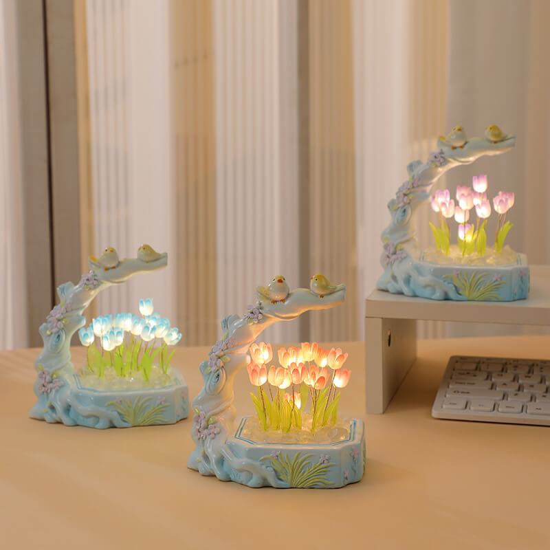 Lighteme Flower&Bird Tulip Night Light