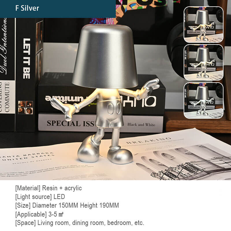 Lighteme Little Golden Man Touch-Lade-Schreibtischlampe