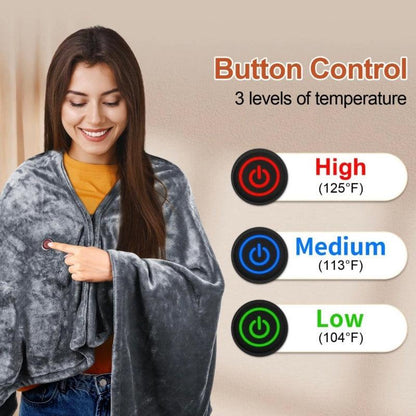 Couverture chauffante écharpe Lighteme avec chargement USB