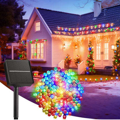 Lighteme 33Ft Solar Led string light 100LED Light-Green Wire