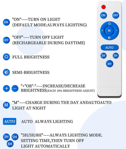 Lighteme 6500W Solar Street Lights Outdoor, 500000LM High Powered Commercial Parking Lot Lights 6500K Dusk to Dawn with Remote