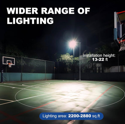 Lighteme 1600W Commercial Solar Street Lights Outdoor Waterproof 160000LM Dusk to Dawn