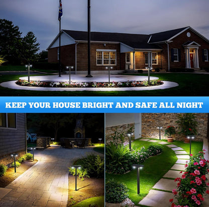Lighteme Solar Moderne Wegeleuchten, 6er-Pack -15 Lumen 