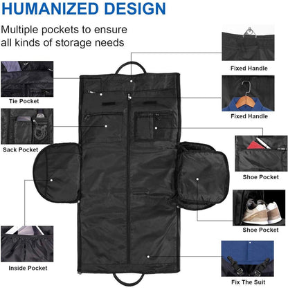 Sac de garde-robe pliable Lighteme avec plusieurs poches