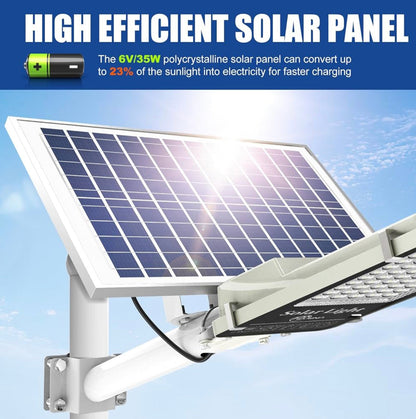 Lighteme 1600W Commercial Solar Street Lights Outdoor Waterproof 160000LM Dusk to Dawn