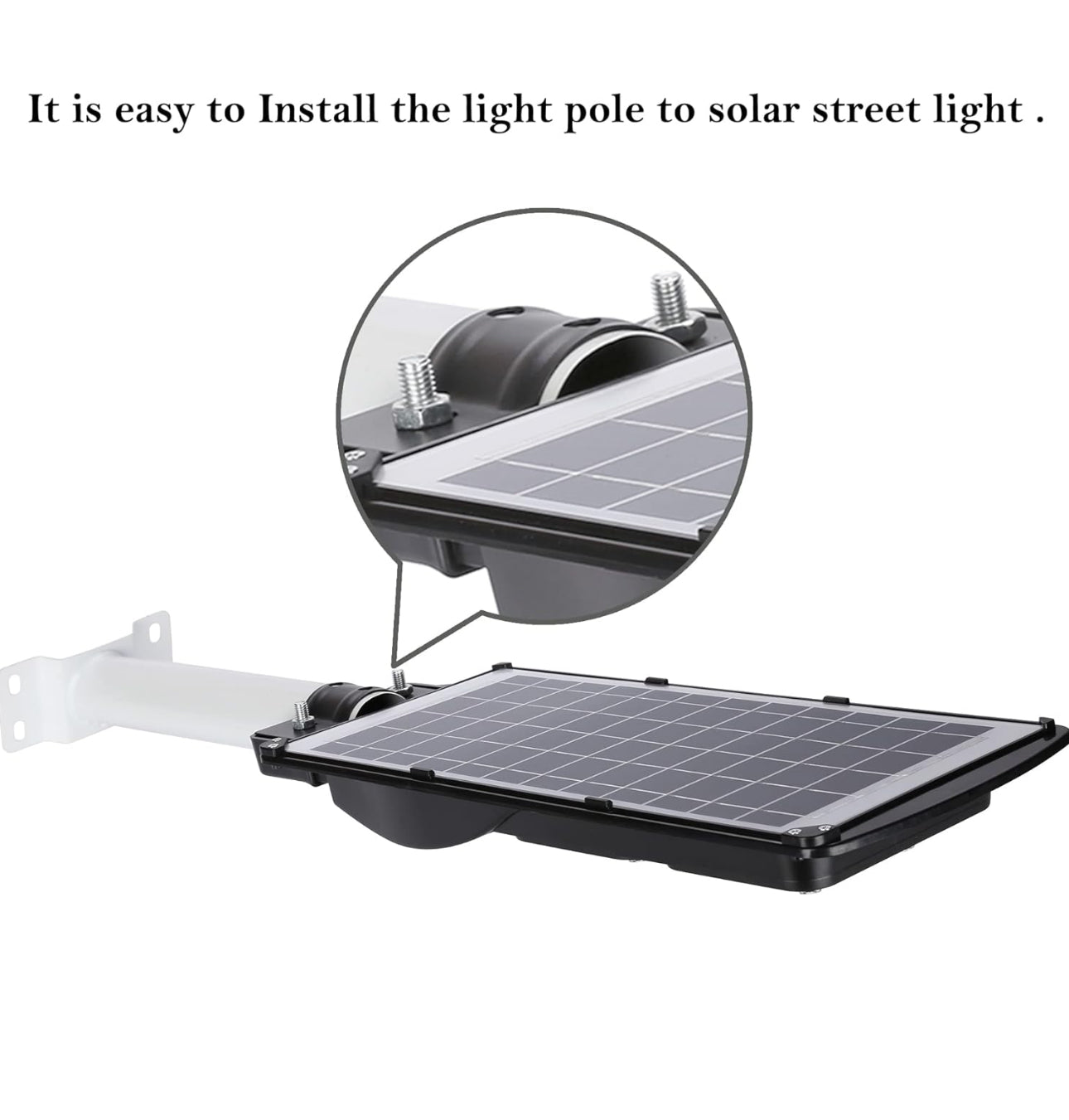 Lighteme Solar Lighting Mounting Bracket Extension Pole Kit Wall Black Metal Pipes Barn Lights Fixture Antenna Adaptor Outdoor Arm for Street Light,Wall Mounted Tire,Barn Lamp,Post Tree