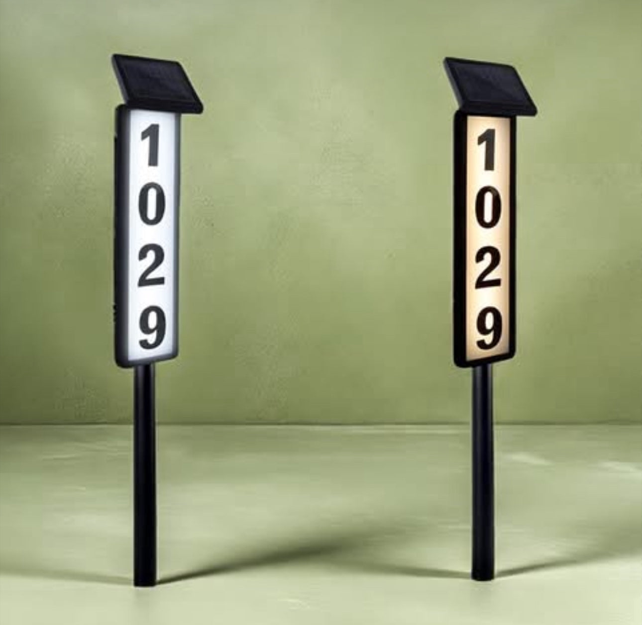 Lighteme Solar Lighted House Address Numbers Sign,25 Lumen Five Digit