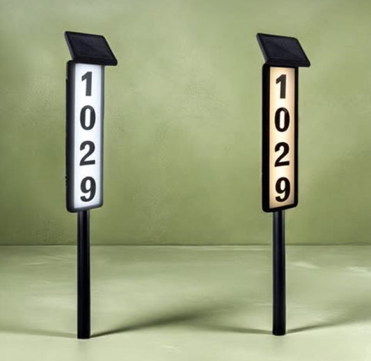 Lighteme Solar Lighted House Address Numbers Sign,25 Lumen Five Digit