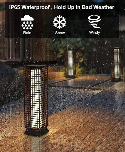 Lighteme 28’ Outdoor Solar Floor Lamp with 2 Lighting Modes