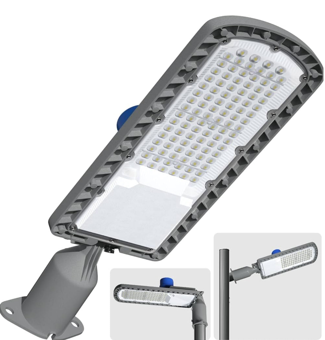 Lighteme 250W LED Hard Wire Electric Parking Lot Lights 30000LM: Dusk to Dawn Outdoor Street Lighting, Commercial Area Security Light with IP65 Waterproof 6500K