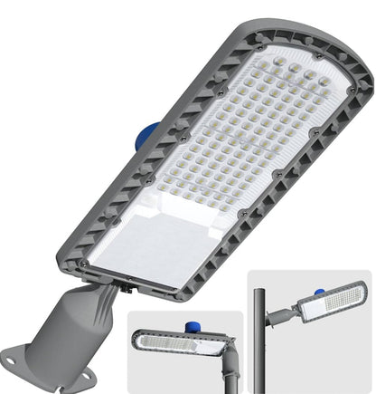 Lighteme 250W LED Hard Wire Electric Parking Lot Lights 30000LM: Dusk to Dawn Outdoor Street Lighting, Commercial Area Security Light with IP65 Waterproof 6500K