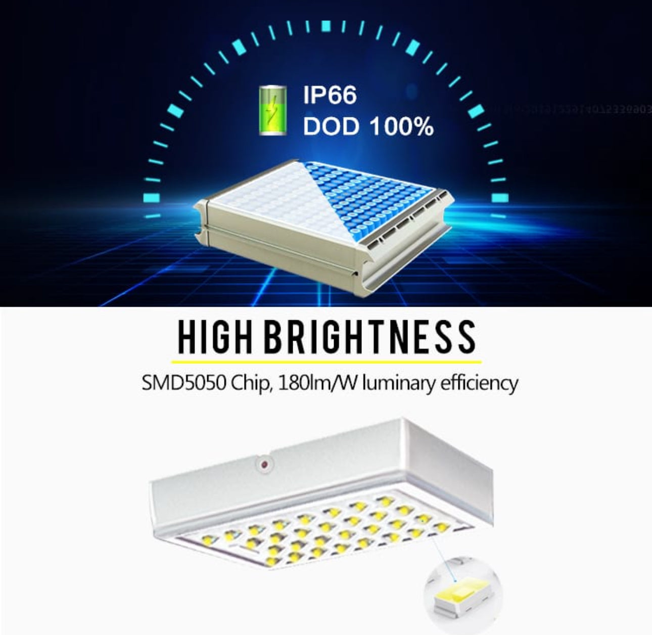 Lighteme 2400w Self Cleaning Solar Street Light Diecast Aluminum