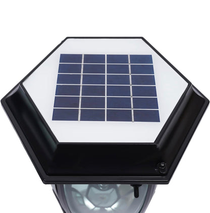 Lighteme 63" Solar Lamp Post Lights ,Outdoor Aluminum Floor Lamp,Waterproof Solar Powered Street Lights for Garden, Pathway, Driveway, Front/ Back Door, Warm White Solar Post Light,Replaceable Bulb(2 Pack)