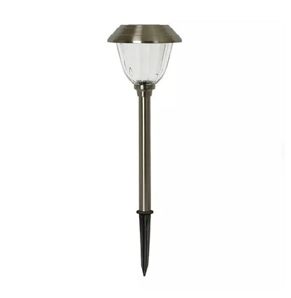 Lot de 10 lampes solaires LED Lighteme pour allées d'extérieur, acier inoxydable, 15 lumens (argent)