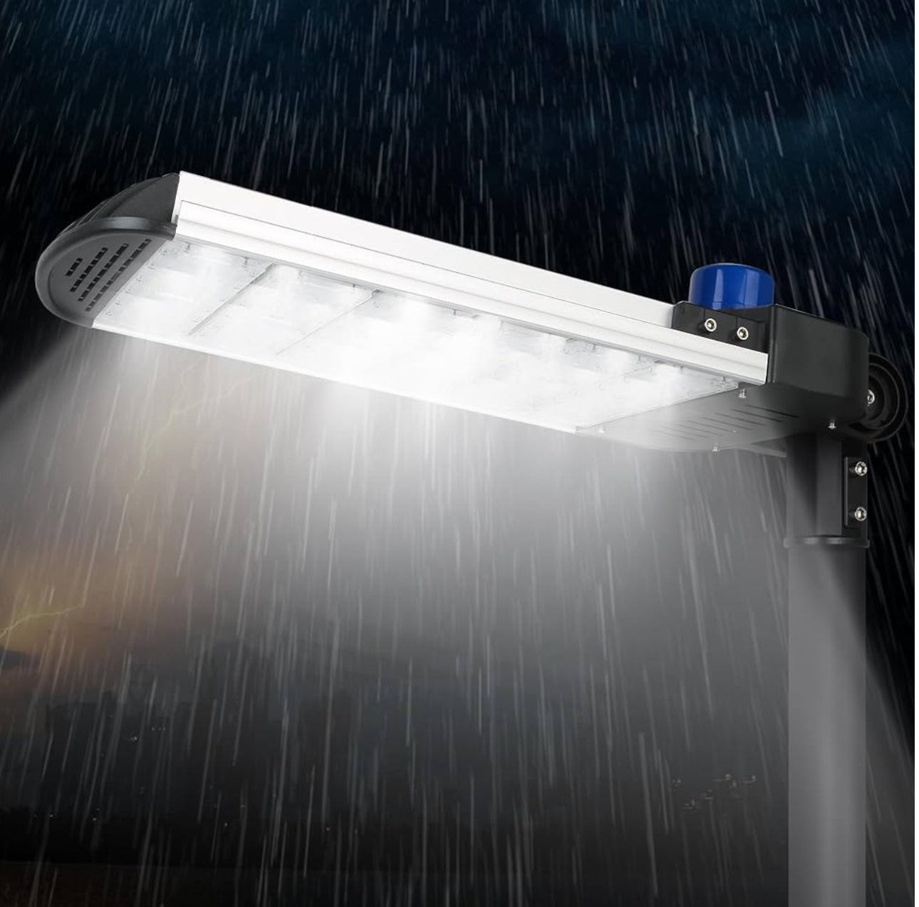 Lighteme 320W LED Parking Lot Light Hard Wired 48,000LM, Hot Wire UL Listed Industrial Grade LED Shoebox Parking Pole Light 5000K IP65 Waterproof