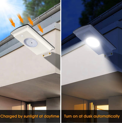 Lampadaires solaires d'extérieur Lighteme, éclairage solaire blanc froid/blanc chaud, détecteur de mouvement, 1 300 lm, étanchéité IP65, variateur d'intensité, télécommande
