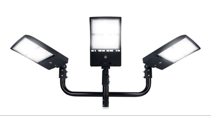 Lighteme 320W LED Parking Lot Light Hard Wired 48,000LM, Hot Wire UL Listed Industrial Grade LED Shoebox Parking Pole Light 5000K IP65 Waterproof