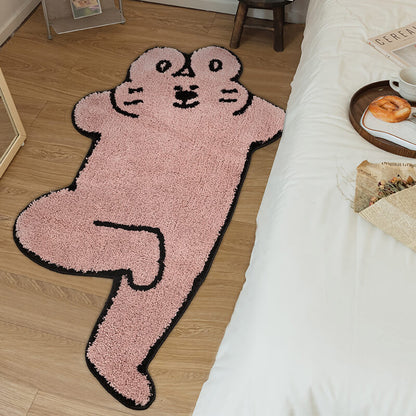 Lighteme Fun Rabbit Decorative Rug