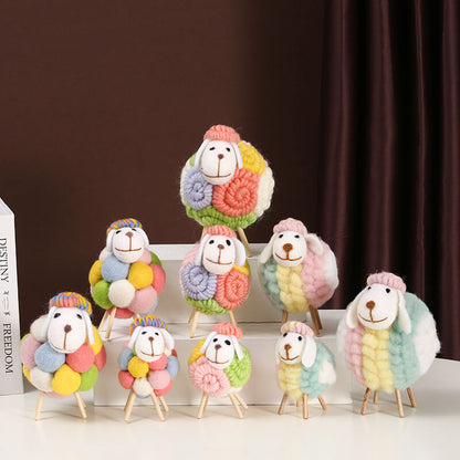 Décorations de moutons en peluche amusantes Lighteme