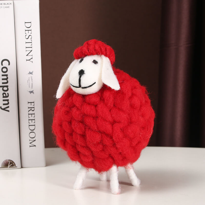 Décorations de moutons en peluche amusantes Lighteme