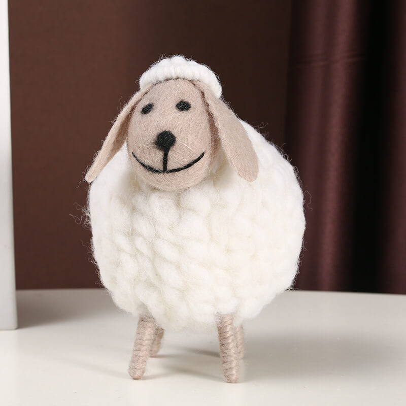 Décorations de moutons en peluche amusantes Lighteme