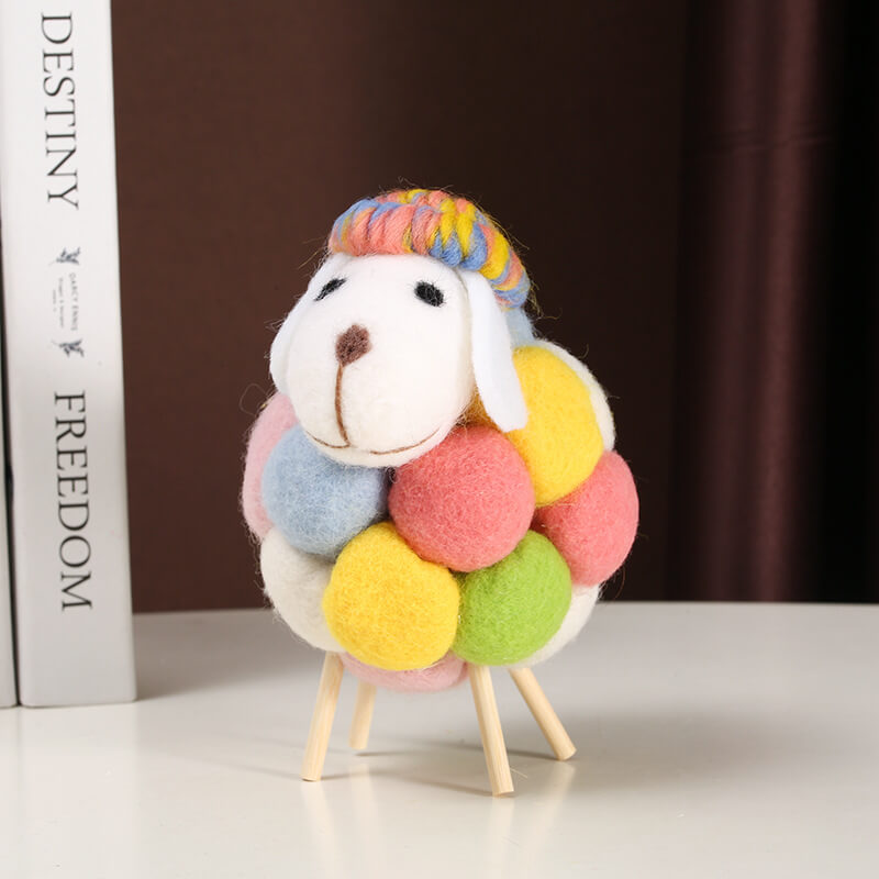 Décorations de moutons en peluche amusantes Lighteme