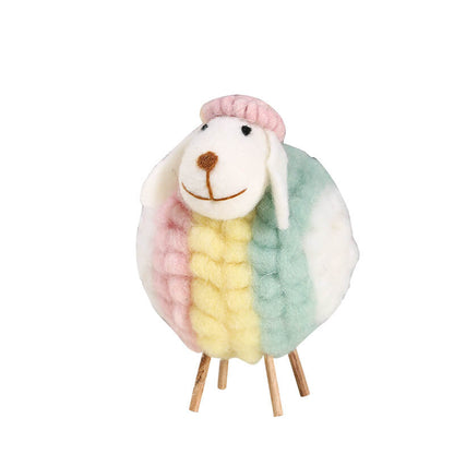 Décorations de moutons en peluche amusantes Lighteme