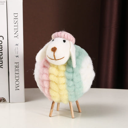 Décorations de moutons en peluche amusantes Lighteme