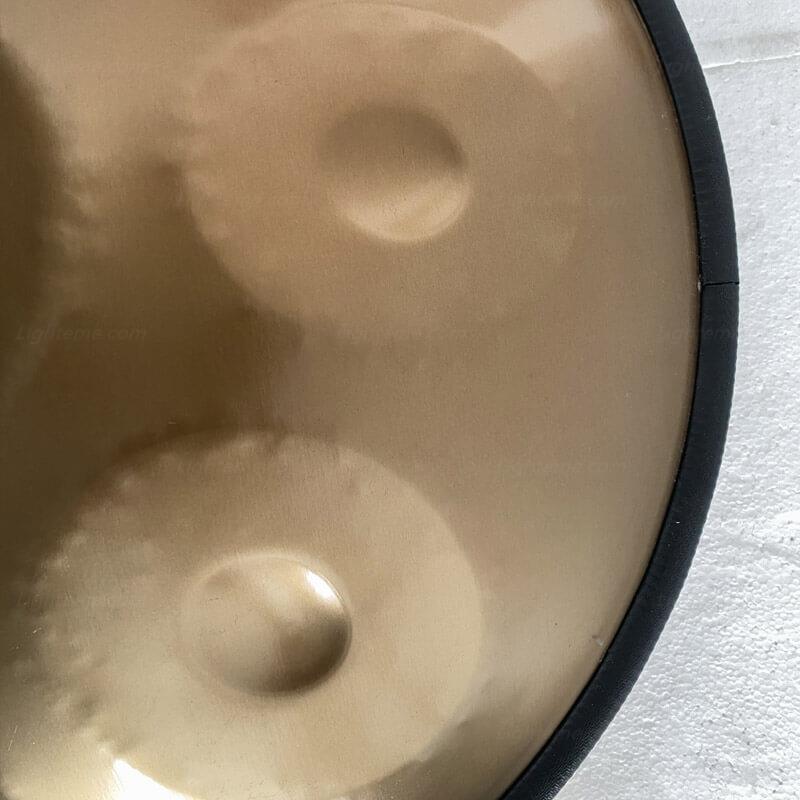 Lighteme Handpan Drum 22 Zoll 12 Noten C-Dur und Kurd/Celtic D-Moll aus Edelstahl Handpan Instrument