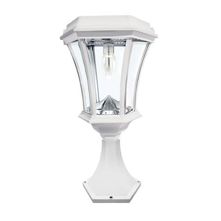 Lighteme White Solar Lamp Post Lights - Bulb Solar Lamp