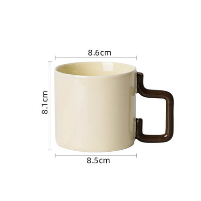 Tasse en céramique à anse géométrique Lighteme