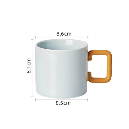 Tasse en céramique à anse géométrique Lighteme